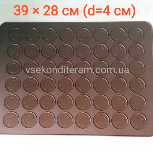 силиконовый коврик для макаронс 39х28 см