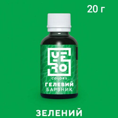 гелевый краситель зеленый